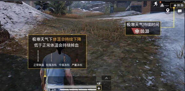 和平精英极寒模式中极寒天气有多少场