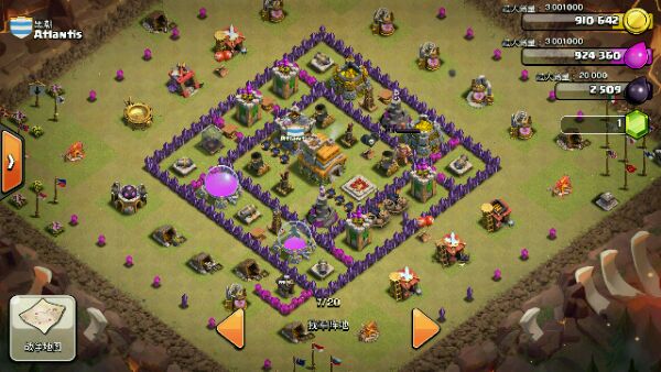 部落冲突coc最恶心的七本阵营怎么布局 coc7本最恶心的阵型推荐3