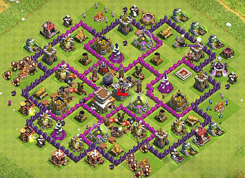 部落冲突coc八本护资源阵型怎么布局 coc8本护资源神阵推荐1
