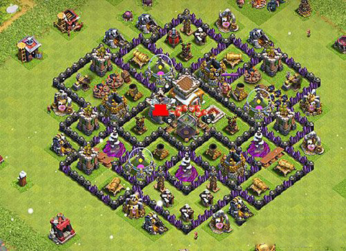 部落冲突coc八本护资源阵型怎么布局 coc8本护资源神阵推荐2
