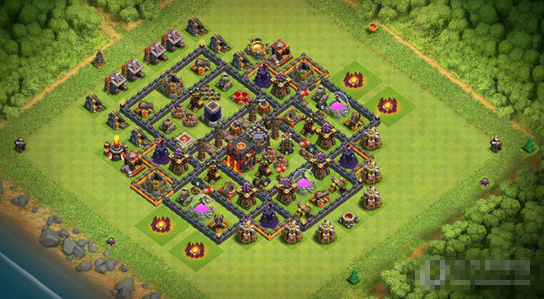 部落冲突coc10本神阵世界前三阵型怎么布局1