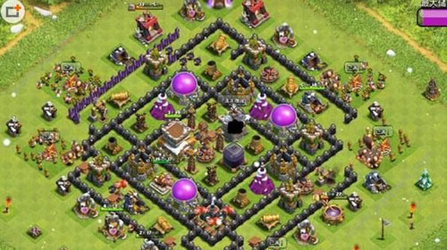 部落冲突8本阵型怎么布局 coc8本神阵推荐1